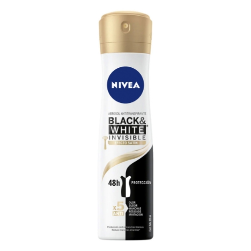 Imagen de Desodorante Nivea Invisible Aerosol Black&White Gold Mujer  150 MLL